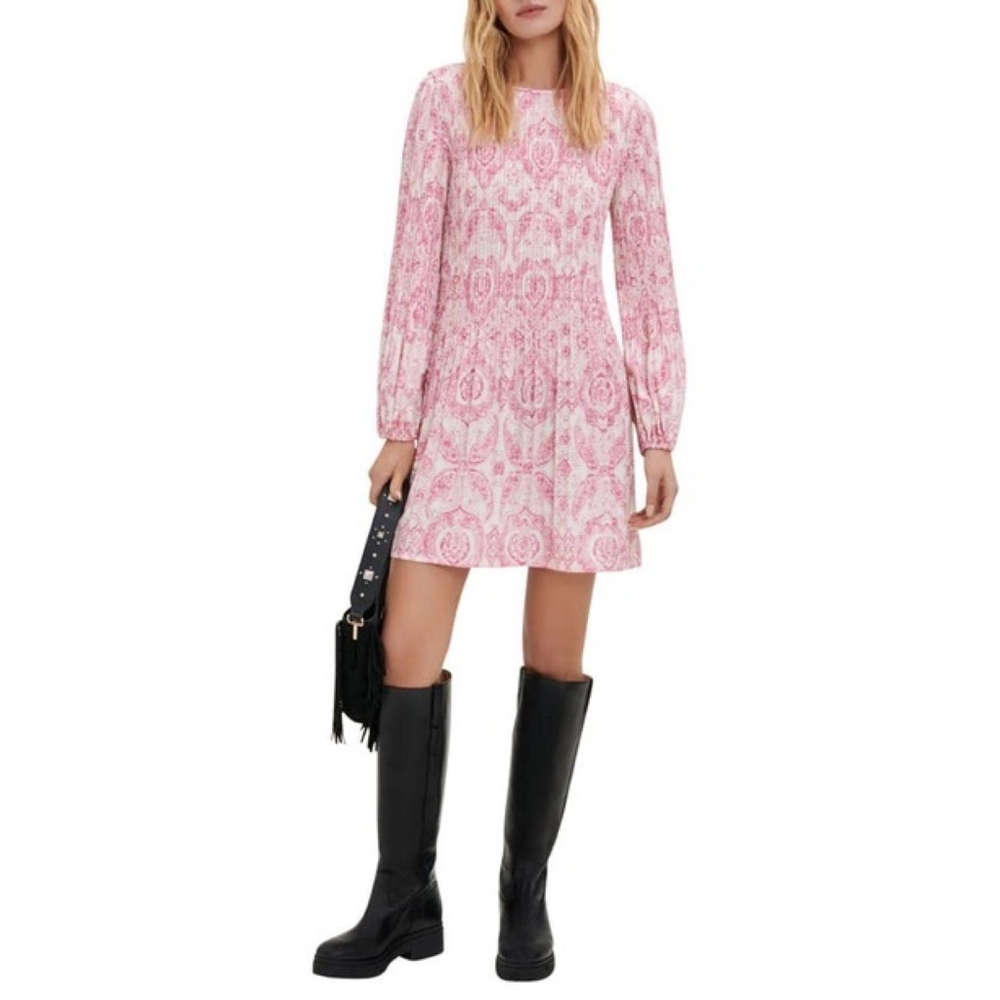 Maje Rockinal baroque print dress size EU 34